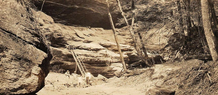 Old Man's Cave in the 1920's